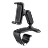 DashBoard Mount Car Phone Holder 360rotation Rearview Mirror Clip Stand Multifunction Bracket for Xiaomi Huawei IPhone 12