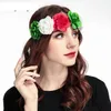 Bandeaux de fleurs de Simulation, couronne de noël, fleurs d'halloween, accessoires pour cheveux pour dames