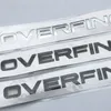 Letters Emblem Badge for Range Rover OVERFINCH Car Styling Refitting Hood Rear Trunk Lower Bumper Sticker Chrome Black1627122