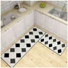 Lange Küchenmatte Cartoon Anti-Rutsch-Eingang Fußmatte Bad saugfähige Bodenteppiche Flur Schlafzimmer Wohnzimmer Teppich Home Decor 211109