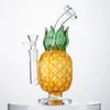 Stile ananas Giallo Verde Rosa Narghilè Nero Grigio Bong in vetro Unico Tubi da fumo da 7 pollici Bong Bubbler Mini Dab Oil Rigs Percolatori Perc con ciotola WP2194