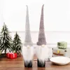 30 Pcs Christmas Cover Long Hat Plush Gnome Wine Bottle Cap Topper Holiday Dining Table Decorations Whole X27907637