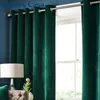 Hohe Schattierung Luxus Velvet Blackout Windows Vorhang TRAPE Panel für Wohnzimmer Schlafzimmer Innenausstattung Wohnen Sie Dekoration Feste Farbe 210913