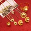 El mejor conjunto de joyas etíopes de calidad, joyería para el cabello de Color dorado, 6 uds., conjuntos de joyería africana para Etiopía, el mejor regalo para mujeres H1022