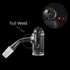 Full Weld Smoking Beveled Edge 4mm Bottom ,With 2pcs Spinning Holes Quartz Banger And ruby, Dichro Caps 10mm 14mm 18mm For Glass Bongs