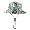 Cloches Camoland 여름 버킷 모자 어린이를위한 Boonie Camouflage 모자 소년 Sun UV 보호 모자 야외 낚시 메쉬 통기 가능