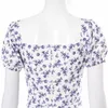 Zomer Floral Jurken voor Dames Dames Boheemse vestidos Casual Kawaii CottageCore Clothing Sukienka A21DS174 210712