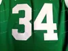 Mäns Leeds High School # 34 Charles Barkley Jersey Grön Stitched College Basketball Jersey Snabbstorlek S-XXL