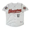 Couture personnalisée Lance Berkman Houston Grey Road 2005 World Series Jersey Hommes Femmes Youth Baseball Jersey XS-6XL