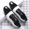 new Men dress Shoes High Quality Lace-Up Oxford Shoes Party Wedding Office Shoes Mens Business Leather Slippers Plus Size 38-48