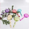 Juldekorationer 2021 År 20cm Dekoration Props Lollipop Bröllop Candy Pendant Home Party Scene