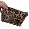 Cosmetic Bags & Cases Ladies Leopard Makeup Bag Multi-Function Storage Portable Clutch BagCosmetic