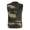 Veste de moda masculina v-pescoço sem mangas bolso camuflagem tamanho grande xl-4xl casual respirável masculino casaco lavável masculino