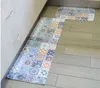 Alfombrillas de cocina con patrón de Marruecos, alfombrillas Bohemias para puerta de entrada, decoración antideslizante de franela, alfombra antideslizante para pasillo, alfombra para el hogar