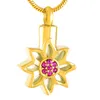 Colliers pendants beaux colliers de lotus en fleurs avec des étamines en cristal Savais de la mémoire humaine deuil bijou d'amitié bijoux