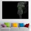Unframed Black White Elephant Painting Canvas Moderne Woondecoratie Wall Art Foto voor Woonkamer Print Schilderen