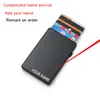 Men & Women Card Holders Wallets Fashion Automatic Aluminium Bank Holders for 6 Business ID Card Case