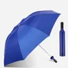 Guarda-chuva criativo Guarda-chuva multi função dupla propósito prata guarda-chuvas collides moda garrafas de vinho de moda pára-sol transportar conveniente