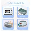 LDFCHENNEL 1.1L Tarwe Straw Lunchbox Een gratis gezonde niet-giftige Bento Magnetron Servies Voedselopslag Container Lunchbox 210709