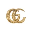 Famous Classic Design Gold Brand Luxury Desinger Brooch Women Rhinestone Letters Brooches Suit Pin Fashion Jewelry Clothing Decoration Accessories