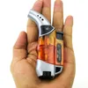 Mini Lighter Wholesale Antorcha a prueba de viento Repetida Butano Gas Jet Llama para fumar BBQ