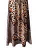 Kvinnor klänningar leopard fjäril wrap sling ärmlös nattklubb strand lång klänning fritid sommar hajuku 2021 avslappnad