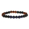 Luxo moda unisex estiramento pulseira natural tigre olho pedra bodhi beads frisado pulseira casal jóias presentes