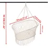 Camp Furniture Baby Hammock Cradle Swing Bed Born Hanging Woven Basket White Suitable For 0-6 Months