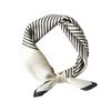 2021 designer fashion simple headband luxury brand Scarves women's stripe temperament silk scarf neckerchief