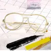 Lunettes strass diamants métal Vintage lunettes faites à la main Design lunettes de soleil monture ombre pour les femmes 66163 VQDI9150475