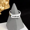 Women Girl Letter Meici Open Ring for Gift Party Fashion Jewelry Accessories High Quality Wholesale Price