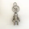 Haute qualité solide métal porte-clés marque pendentif article titane acier astronaute voiture porte-clés boîte-cadeau packaging232w