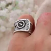 Cluster Rings Arrival 100% 925 Sterling Silver Trendy Retro Clothes Button Design Lady For Women Sell Jewellery Gifts