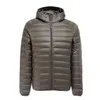 Ultra licht herfst winter mode merk eenden donsjack mannen capuchon waterdichte streetwear veren jas warm 2111206