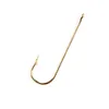 Fishing Hooks 500pcs Long Shank Aberdeen Fresh Water Living Baits Hook Fish Jig PanFish Crappie Tackle Gold242D