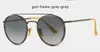 Design classique des lunettes de soleil rondes conduisant des lunettes en métal verres d'image doré hommes hommes femme verrure de verre8236772