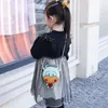 Children's Fashion Cartoon PU Material Purse Kids Korean Version Foreign Style Lovely Calf Leisure One Shoulder Slant Span Bag Baby's Holiday Gift