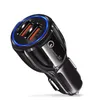 500pcs Fast Quick Charge QC3.0 Dual Usb Car Charger 5V 3.1A 2.4A Power Adapter Chargers For iphone 7 8 11 12 13 Samsung Note 10 S8 S10 htc android phone gps