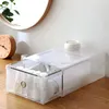 5pc Transparent shoe box storage es thickened dustproof s organizer superimposedcombination cabinet 210922