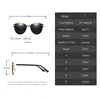 Hegh 2021 Design Cat Eye Polaris Sunglasses Men Femmes Elegant Sun Glasses Femelles Driving Eyewear6669455