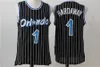 Basket Mohamed Bamba Tracy McGrady Jersey Penny Hardaway LP Anfernee Vintage Stitched Svart Blå Vit Toppkvalitet På rea