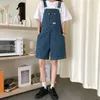 HARAJPOO Kadınlar Pantolon Yaz Kore Ins Trendy Hip-Hop Harajuku BF Stil Yüksek Bel Düz Geniş-Bacak Rahat Denim Tulum 210629