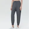 Yoga Outfit LU With Ftness Pants Women's High-waist Loose Running Pant