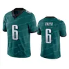 12 Aaron Rodgers 1 Jalen Hurts 6 DeVonta Smith Miles Sanders Football Jersey Zach Ertz Fletcher Cox Jason Kelce Darius Slay Jr Jay jerry jeudy drew lock k.j. hamler miller