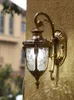 Vintage vägglampa europa villa utomhus sconce e27 design ljus vattentät exteriör trädgård veranda rustik