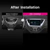 Bil DVD HD Touchscreen Player 9 "Android GPS Navi Radio för Hyundai Verna-2016 med Bluetooth Aux Music Support DVR CarPlay OBD SWC