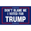 Trump-Flagge „Don't Blace Me“, 100 % Polyester, 90 x 150 cm, 50 Stück, direkt ab Werk, Großhandel, doppelt genäht