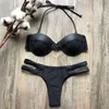 Maillot de bain de sexe de couleur unie Bikini Solid Colo Set Maillot de bain pour femmes 2022 Maillots de bain pour femmes