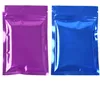 6 * 8cm 200pcs fermeture à glissière colorée fermeture à glissière mini sacs électriques plats petits sachets pour bonbons échantillon de thé sac refermable