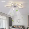 Ventilateur de plafond moderne avec lumière LED silencieuse pour chambre à coucher, salle à manger, salon – Ventilateurs torche TODAYBI – Élégant et économe en énergie